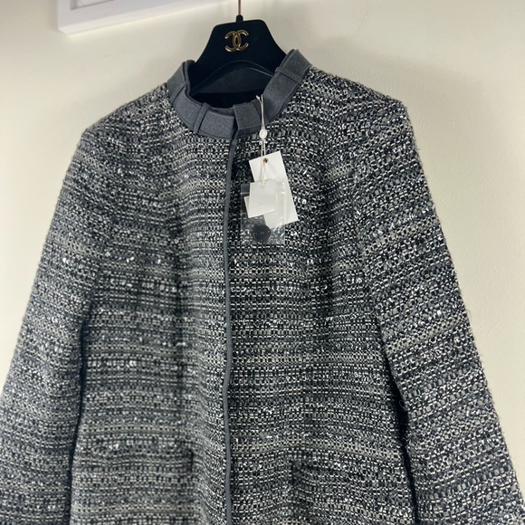 TORY BURCH Bettina Tweed Coat Kate Middleton Size 10 - Picture 5 of 10